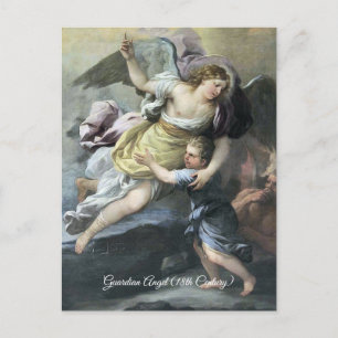 Baroque Guardian Angel Postkarte