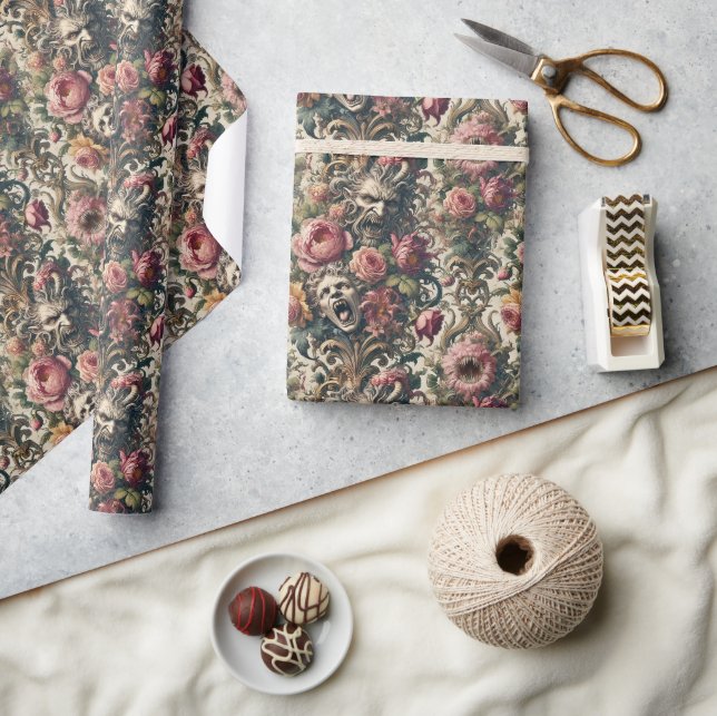 Baroque Hunger Pains – Gothic Victorian Geschenkpapier (Kunsthandwerk)