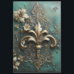 Baroque-Ornament aus Schwergold, grün Vintag Seidenpapier<br><div class="desc">Wow, das schwere Gold barocke Ornament smaragdgrün Vintage Design für Gewebe entcoupage Papier ist absolut atemberaubend! Die aufwändige Detaillierung des barocken Ornaments in Verbindung mit der luxuriösen smaragdgrünen Farbe verleiht dem Ganzen einen Vintagen Charme, der jedes entzückende Projekt hervorhebt. Dieses Design wird Ihnen eine Touch von Eleganz und Eleganz in...</div>