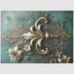 Baroque-Ornament aus Schwergold, grün Vintag Seidenpapier<br><div class="desc">Wow, das schwere Gold barocke Ornament smaragdgrün Vintage Design für Gewebe entcoupage Papier ist absolut atemberaubend! Die aufwändige Detaillierung des barocken Ornaments in Verbindung mit der luxuriösen smaragdgrünen Farbe verleiht dem Ganzen einen Vintagen Charme, der jedes entzückende Projekt hervorhebt. Dieses Design wird Ihnen eine Touch von Eleganz und Eleganz in...</div>