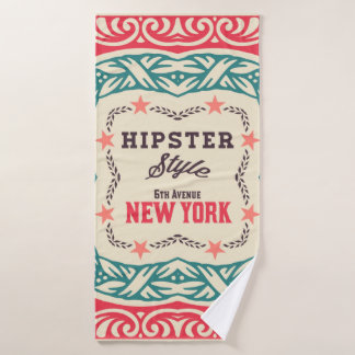 Baroque ornaments and floral details, Hipster card