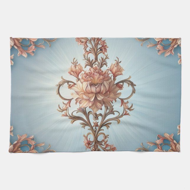 Baroque Rose  Elegance Kitchen Towels Geschirrtuch (Horizontal)