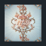 Baroque Rose  Magnet<br><div class="desc">Add a personal touch to any space with our customizable Baroque Rose magnets — perfect for refrigerators,  lockers,  and unique gift ideas.</div>