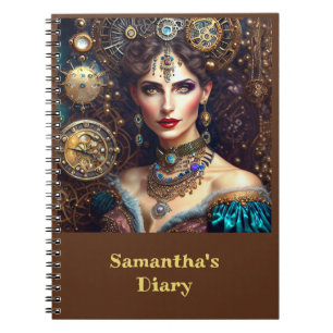 Baroque Steampunk Princess Notizblock