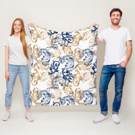 Baroque-Style Retro Classic Pattern Fleecedecke