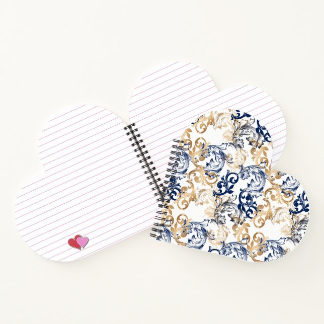 Baroque-Style Retro Classic Pattern  Notizbuch (Innenseite)
