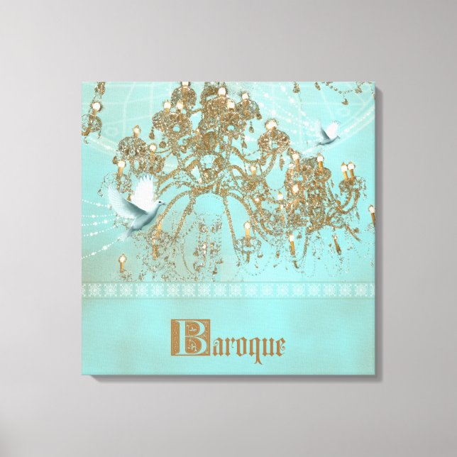 BAROQUE - überzogene Canvas Leinwanddruck (Vorderseite)