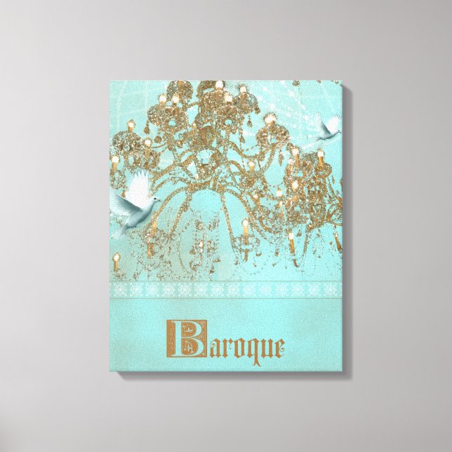 BAROQUE - überzogene Canvas Leinwanddruck (Vorderseite)
