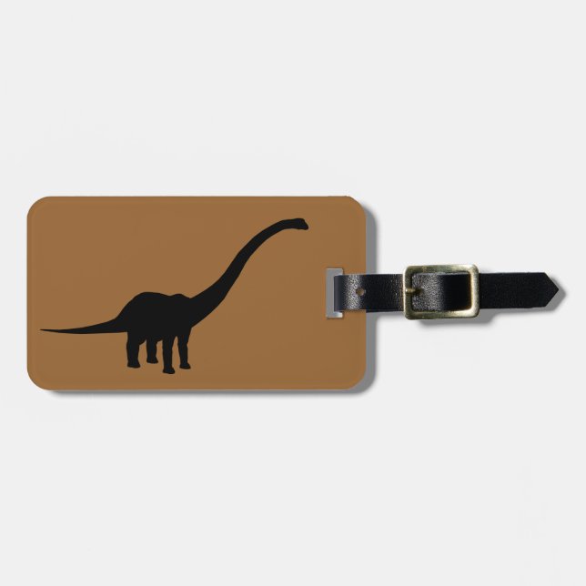 Barosaurus Dino Dinosaur Gepäckanhänger (Vorderseite horizontal)