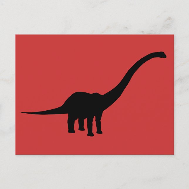 Barosaurus Dino Dinosaur Postkarte (Vorderseite)