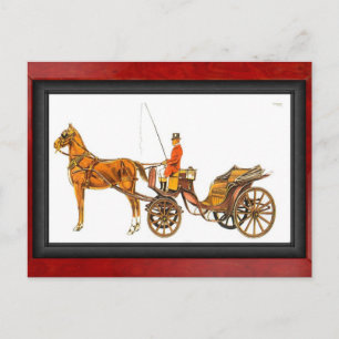 Barouche, Großbritannien Postkarte