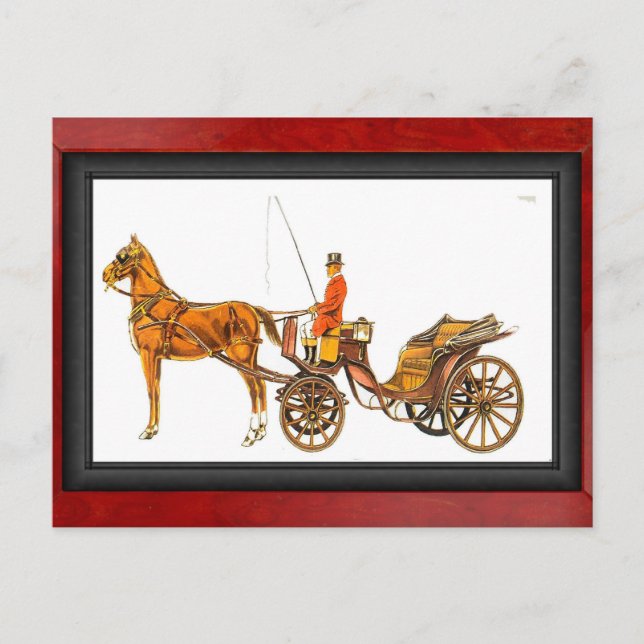 Barouche, Großbritannien Postkarte (Vorderseite)