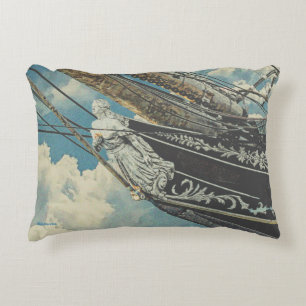 Barque Elissa Figurhead Dekokissen
