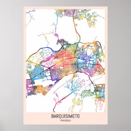 Barquisimeto Venezuela City Map Poster