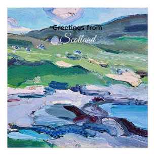 Barra, Schottland, gemalt von Samuel Peploe, Poster
