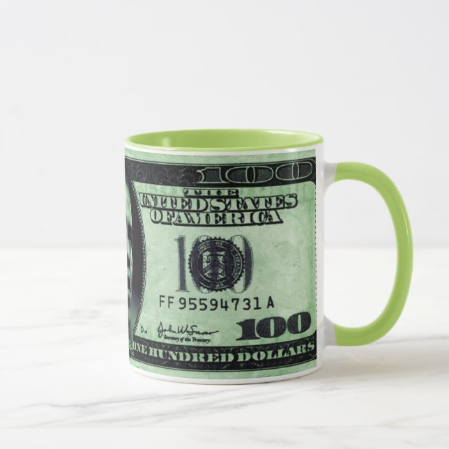 Barrack Obama 100 Dollar Bill Tasse (Rechts)