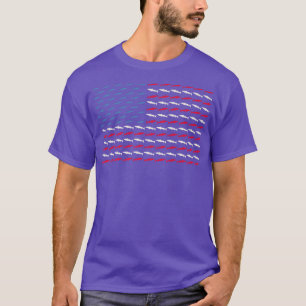Barracuda American Flag US 4. Juli Fish USA Gi T-Shirt