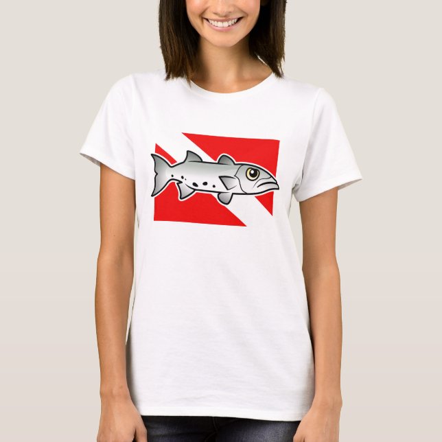 Barracuda Dive Flag T-Shirt (Vorderseite)