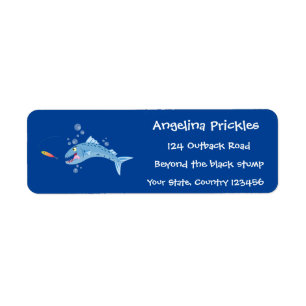 Barracuda Fisch hungriger Cartoon