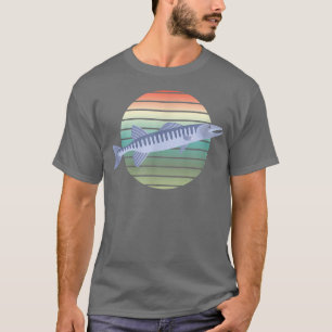 Barracuda Fisch Retro für Männer Frauen Kinder T-Shirt
