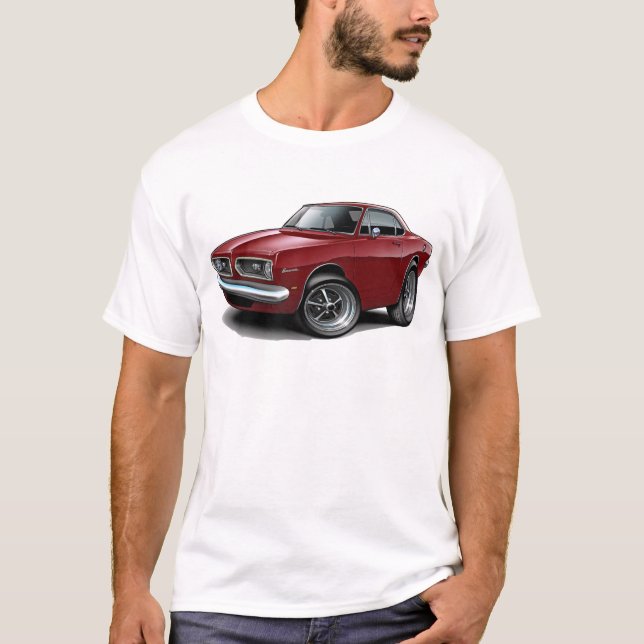 Barracuda-kastanienbraunes Coupé 1967-69 T-Shirt (Vorderseite)