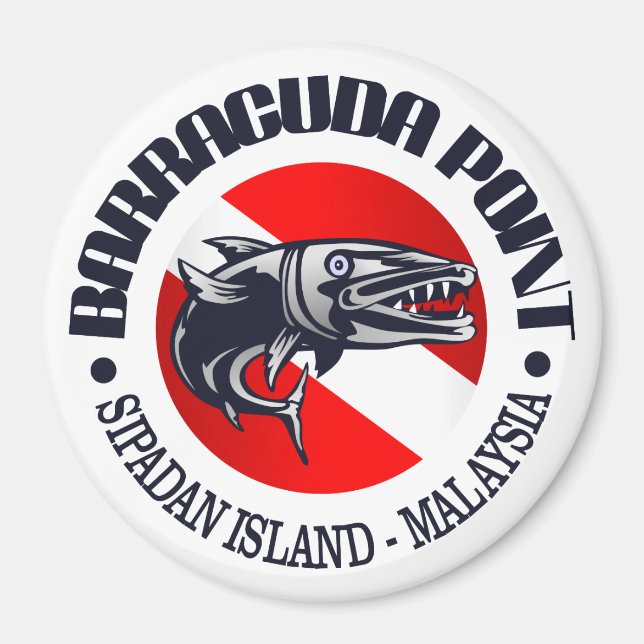 Barracuda Point (Insel Sipadan) Magnet (Vorne)