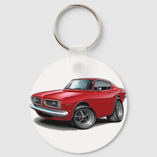 Barracuda-Rot-Auto 1967-69 Schlüsselanhänger