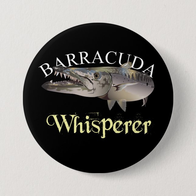 Barracuda Whisperer Dark Colored Button (Vorderseite)