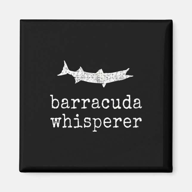 Barrakuda-Flüsterer Lustiger Barrakuda-Angler  Magnet (Vorne)