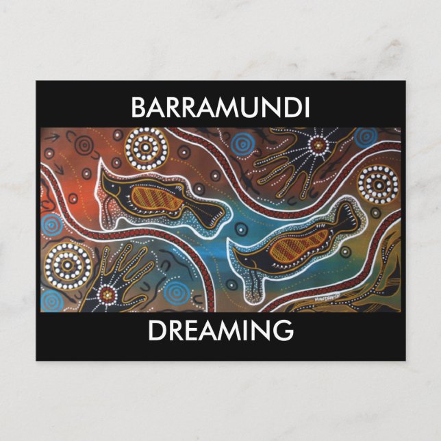 Barramundi Dreaming Postkarte (Vorderseite)