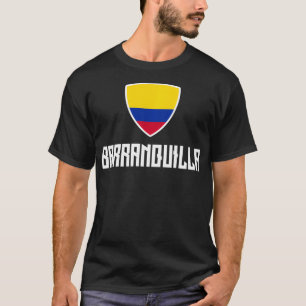 Barranquilla kolumbianische Flagge Roots Heritage  T-Shirt