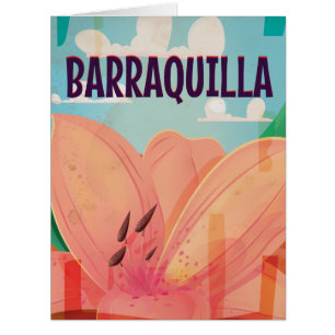 Barraquilla Colombia Vintage Travel Poster