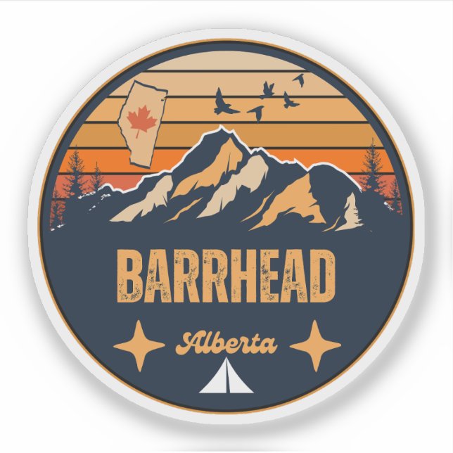 Barre, Alberta Aufkleber (Vorderseite)