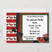 Barre B Q Invitations de la fête de pique-nique Fa