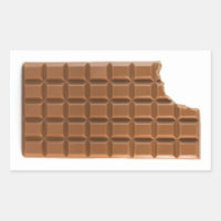 Barre de chocolat avec autocollant manquant
