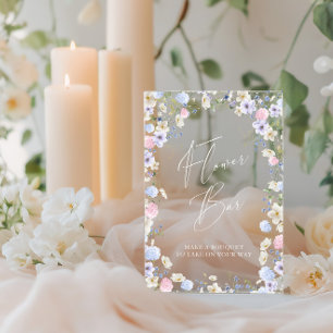 Barre de fleurs Fête des mariées rose floral