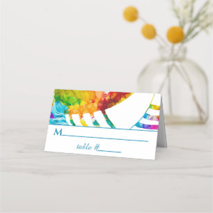 Barre et Bat mitzvah Tallit Cartes de Place