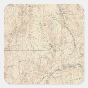Barre, Massachusetts Quadratischer Aufkleber
