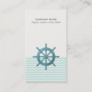 Barre nautique avec le carte de visite de motif de