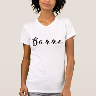 BARRE Trendy Black Script Calligraphy Moderner Chi T-Shirt