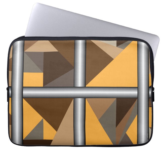 Barred Laptop Sleeves (Vorderseite)