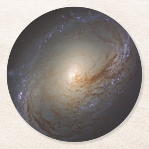 Barred Lenticular Galaxy Ngc 3368 Runder Pappuntersetzer