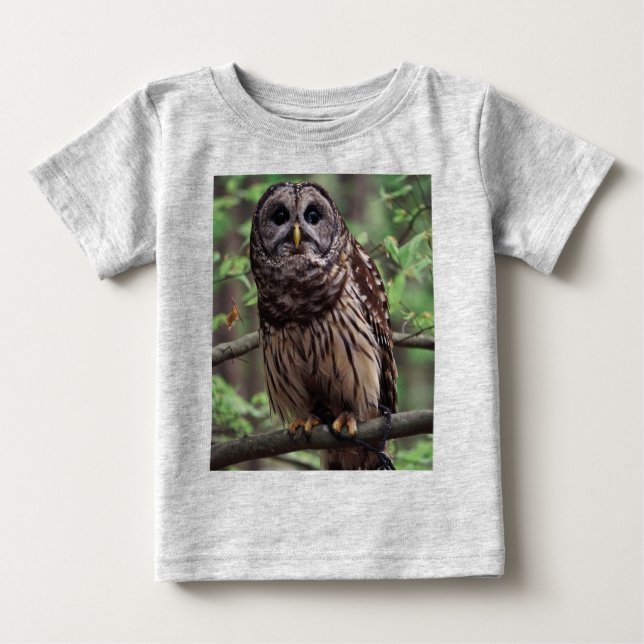 Barred Owl Baby T-shirt (Vorderseite)