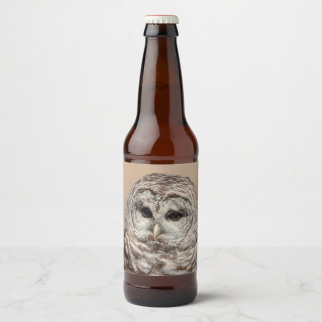 Barred Owl Bierflaschenetikett (Vorderseite)