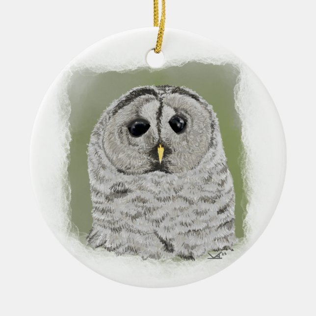 Barred Owl Ornament (Vorne)