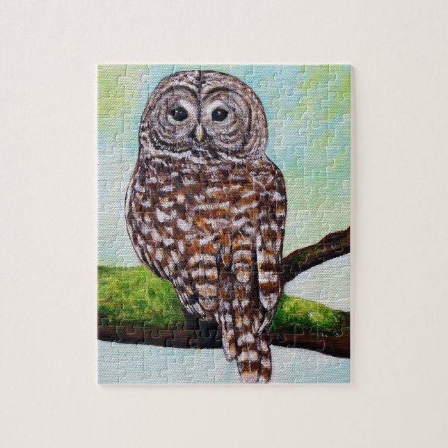 Barred Owl Painting (Vertikal)
