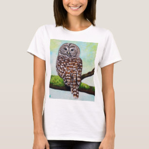 Barred Owl Painting T-Shirt