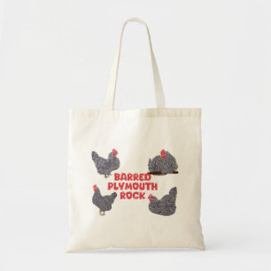 Barred Plymouth Rock Chickens Tragetasche