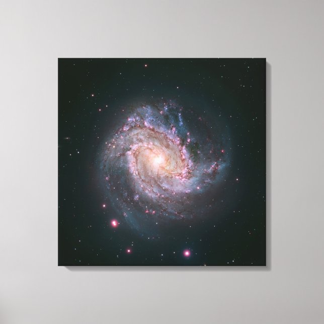 Barred Spiral Galaxy Messier 83.2 Leinwanddruck (Vorderseite)