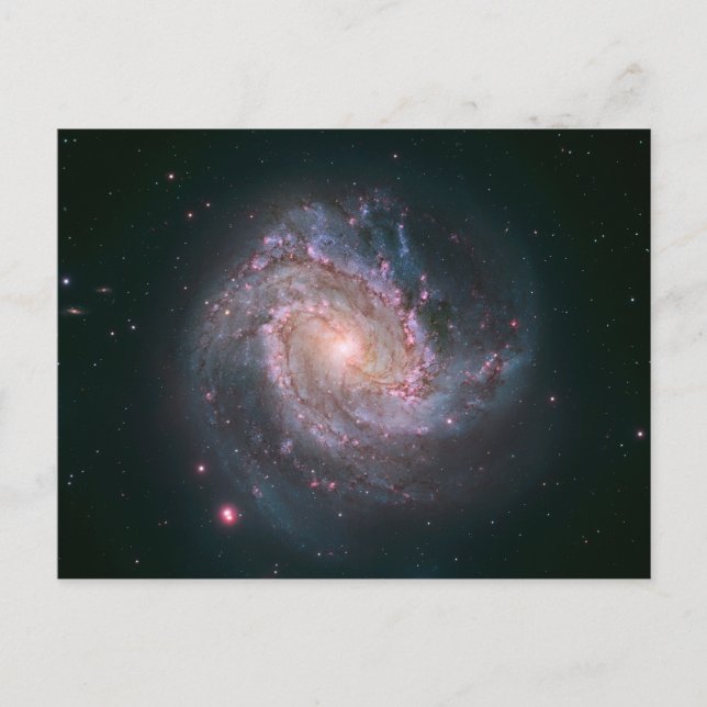 Barred Spiral Galaxy Messier 83.2 Postkarte (Vorderseite)